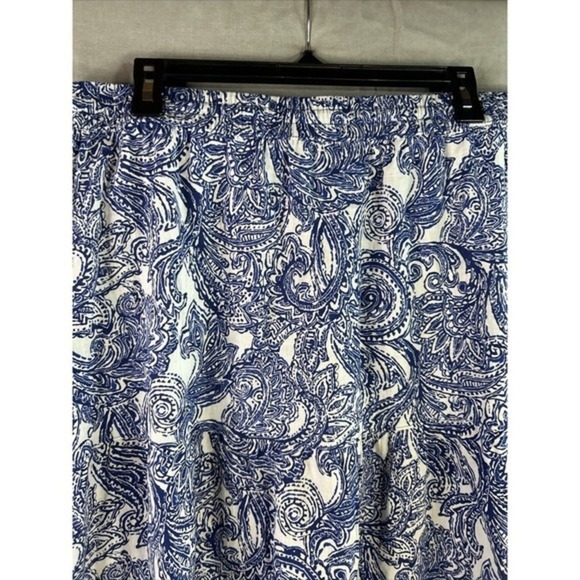 Jones New York Blue White Paisley Skirt Women's Size Large NWT - Picture 14 of 16